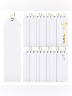 White Award Ribbon Pack by